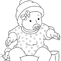 DIBUJOS PARA COLOREAR DE BEBES